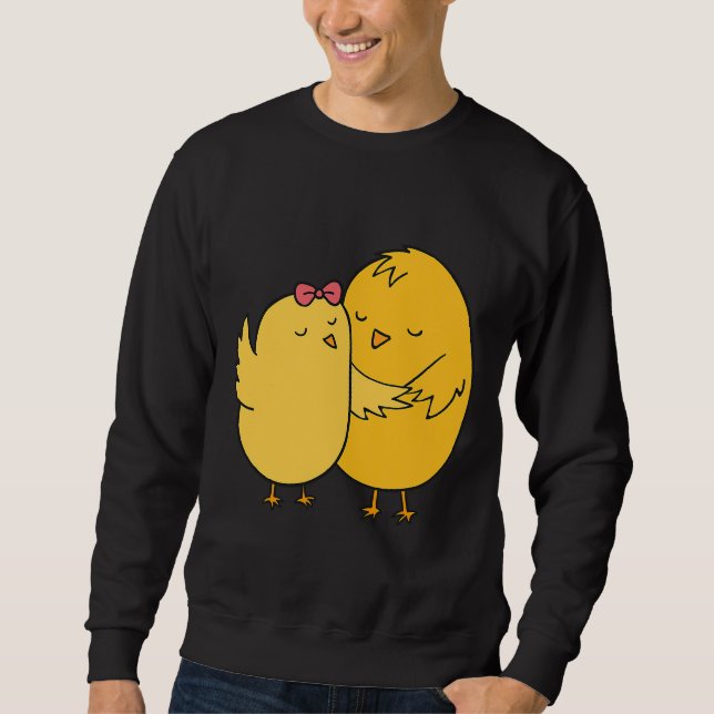 Chicken Couples Wedding Anniversary   Sweatshirt (Vorderseite)