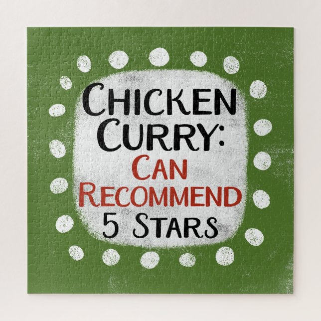 Chicken Curry Review 5 Stars Jigsaw Puzzle (Vertikal)