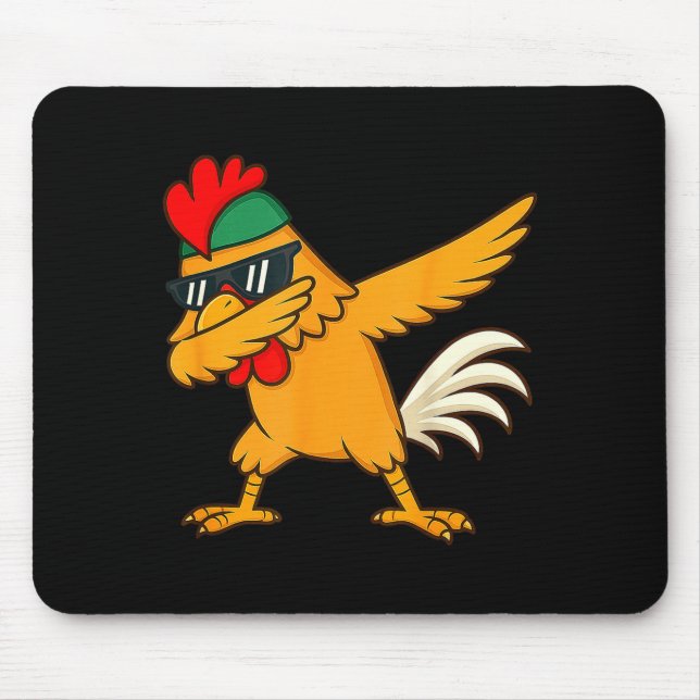 Chicken Dab Meme Animal Dance Funny For Men Women  Mousepad (Vorne)