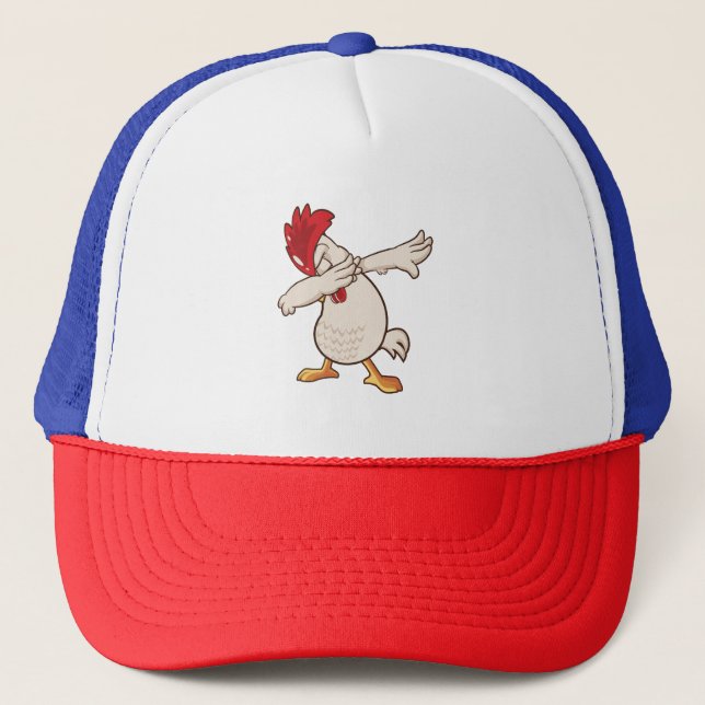 Chicken Dabbing Bauer Dab Tanz Truckerkappe (Vorderseite)