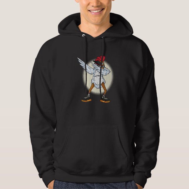 Chicken Dabbing  Chickens Farm Farmer Dab Dance Hoodie (Vorderseite)