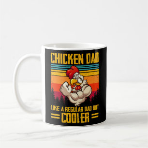 Chicken Dad Like A Regular Dad Farmer Farming Kaffeetasse