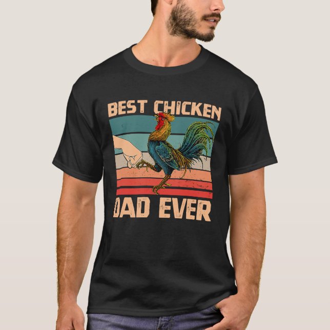 Chicken Daddy Chicken Dad Farmer Poultry Farmer Fo T-Shirt (Vorderseite)