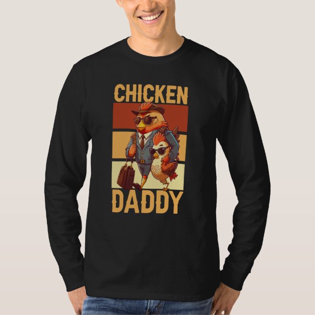 Chicken Daddy Farmer Chicken Whisper Farm Animal P T-Shirt (Vorderseite)