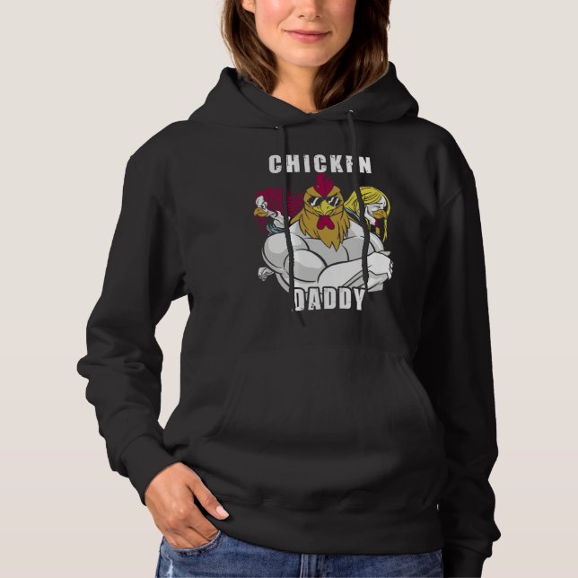 Chicken Daddy Hühner Vater Landwirt Geflügelzüchte Hoodie (Vorderseite)