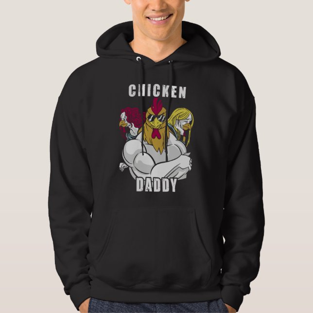 Chicken Daddy Hühner Vater Landwirt Geflügelzüchte Hoodie (Vorderseite)