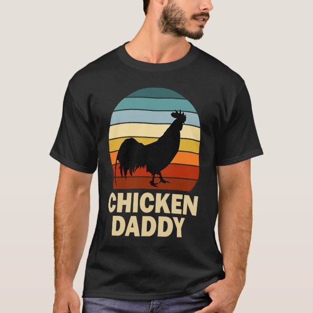 Chicken Daddy Vintage Chicken Daddy Farmer T-Shirt (Vorderseite)