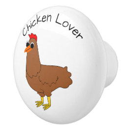 Chicken Design Personalised Keramikknauf