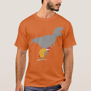 Chicken Dinosaur Shadow Funny Hen TRex Geultry Di T-Shirt