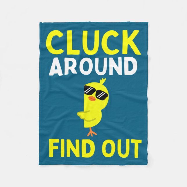 Chicken Easter Chick 1  Fleecedecke (Vorderseite)