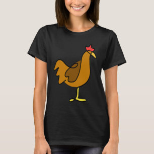 CHICKEN ESSEN CORN Hens Geflügel farbenfrohe Landw T-Shirt