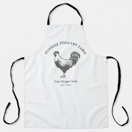 Chicken Farm House All-Over Print Apron Schürze