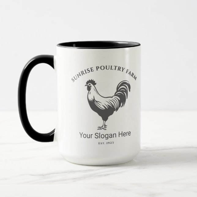 Chicken Farm House Designed Mug Tasse (Links)