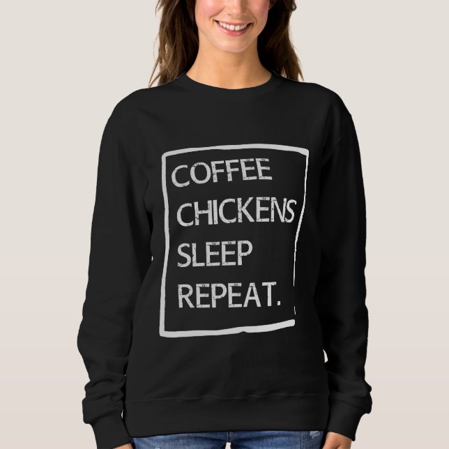 Chicken Farmer Lover Chicken Egg   Sweatshirt (Vorderseite)