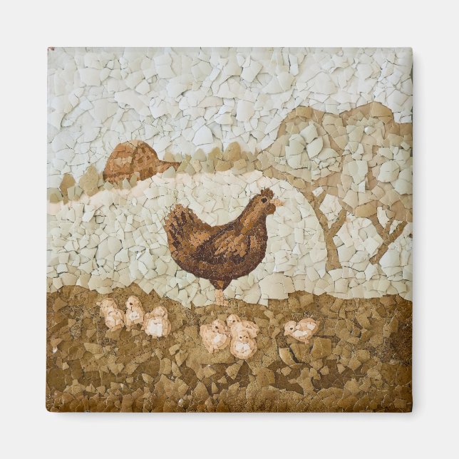 Chicken Farmyard Magnet (Vorne)