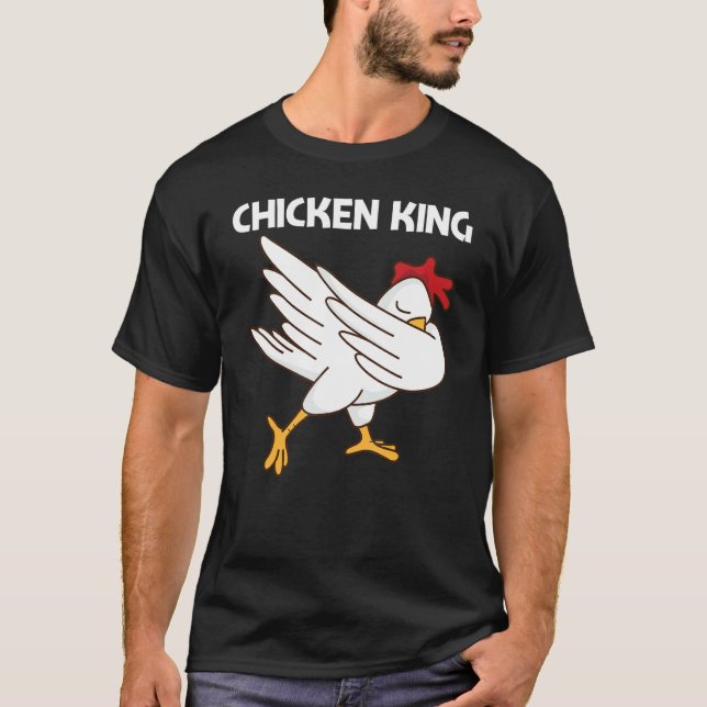 Chicken For Men Dad Poultry Rooster Egg T-Shirt (Vorderseite)