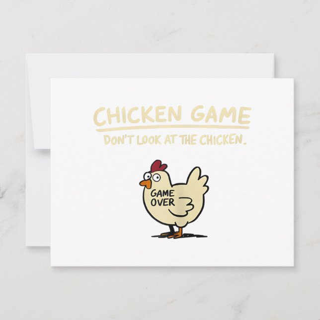 Chicken Game Don't Look At The Chicken Funny Chick (Vorderseite)