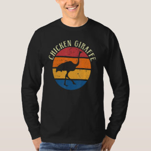 Chicken Giraffe Ostrich Animal Flighless Bird T-Shirt