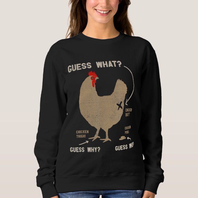 Chicken Guess Wh Sweatshirt (Vorderseite)