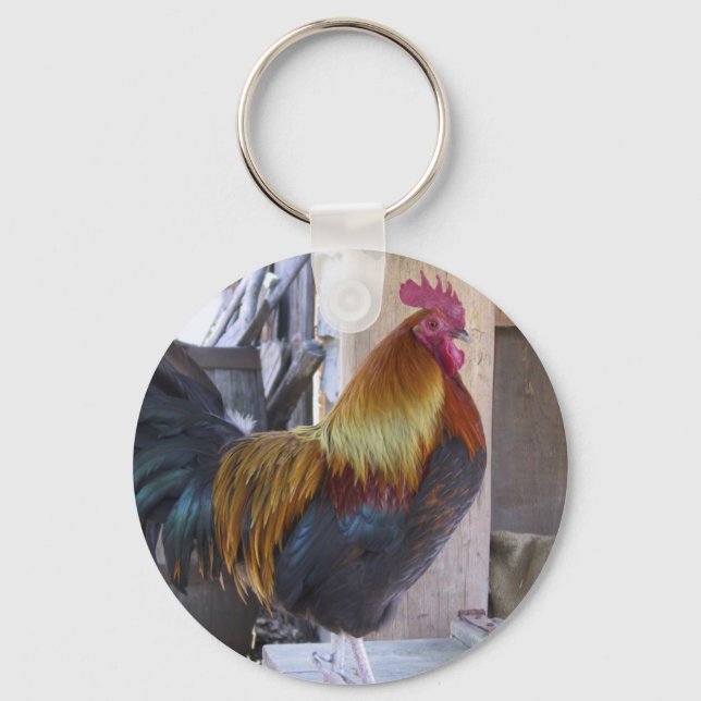 CHICKEN/Hahn Schlüsselanhänger (Vorderseite)