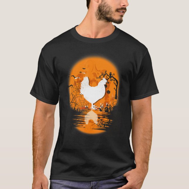 Chicken Halloween Costume Pumpkin Chicken  Fall Se T-Shirt (Vorderseite)
