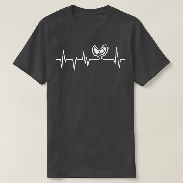 Chicken Heartbeat  T-Shirt (Design vorne)