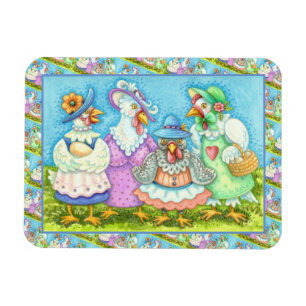 CHICKEN HEN PARTY, LAND GEFÜHRT FREUNDE Funny Magnet