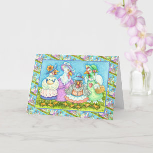 CHICKEN HEN PARTY, LAND GEFÜHRT FREUNDE Leere Karte