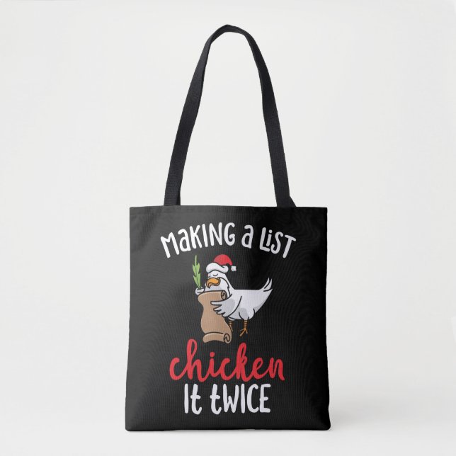 Chicken It zweimal Funny Chicken Weihnachtsdesign (Vorderseite)