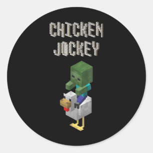 Chicken Jockey 2025 Runder Aufkleber