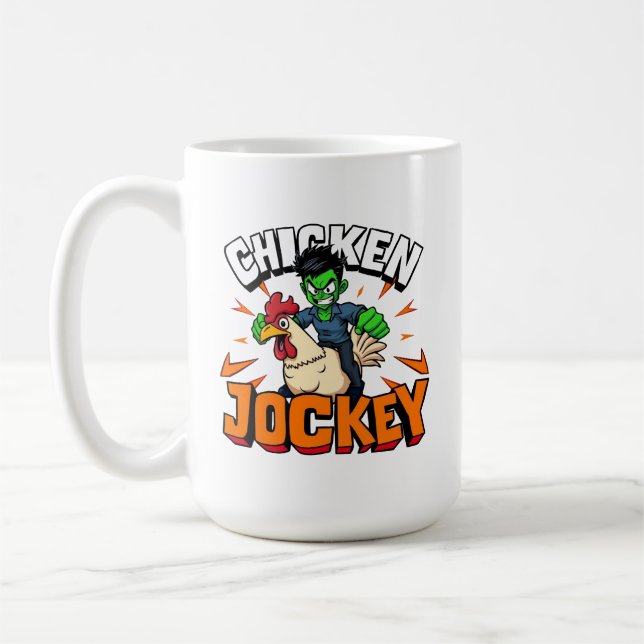 Chicken Jockey Kaffeetasse (Links)