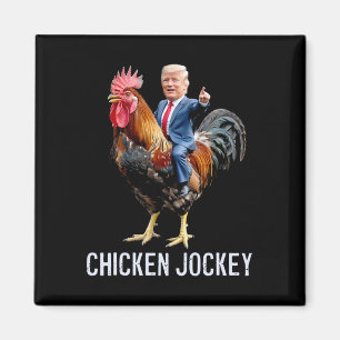 Chicken Jockey Trump Funny Meme 1 Magnet