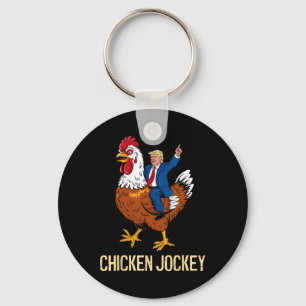 Chicken Jockey Trump Funny Meme 6 Schlüsselanhänger