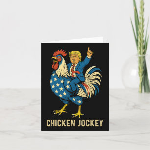 Chicken Jockey Trump Funny Meme 7 Karte