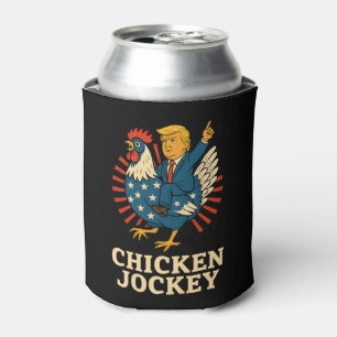 Chicken Jockey Trump Funny Meme Dosenkühler