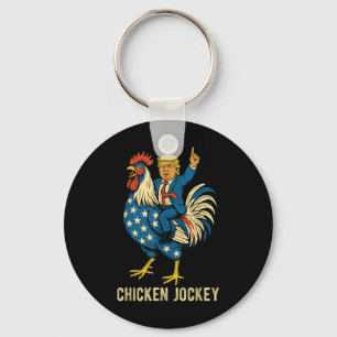 Chicken Jockey Trump Funny Meme Schlüsselanhänger