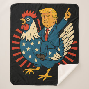 Chicken Jockey Trump Funny Meme Sherpadecke