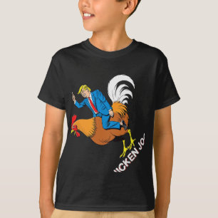 Chicken Jockey Trump Funny Meme Surreal Spaß T-Shi T-Shirt