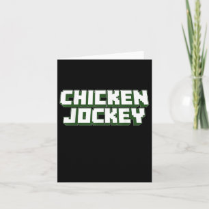 Chicken Jockey Video Game Viral Gamer Meme Kostüm Karte