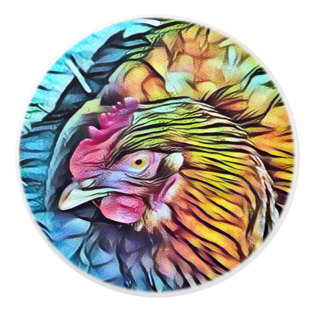 CHICKEN KERAMIKKNAUF (Vorderseite)