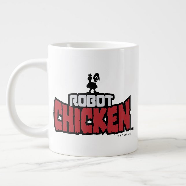 Chicken Logo Jumbo-Tasse (Links)