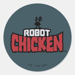 Chicken Logo Runder Aufkleber