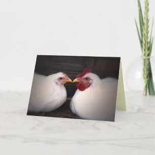 Chicken Love Card Feiertagskarte