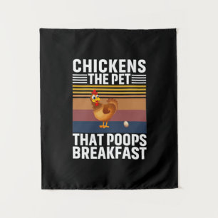 Chicken Lover Chickens The Pet Wandteppich