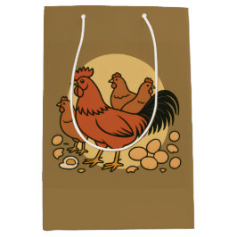 Chicken Lover Medium Gift Bag Mittlere Geschenktüte