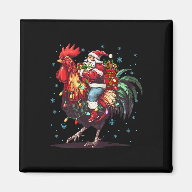 Chicken Lover Xmas Ristorante La Lanchetta Magnet (Vorne)