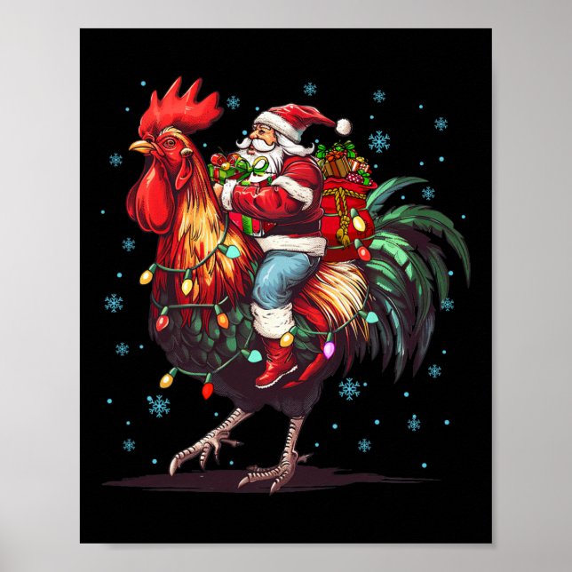 Chicken Lover Xmas Ristorante La Lanchetta Poster (Vorne)
