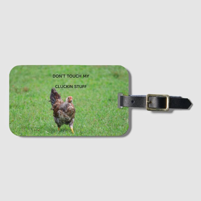 Chicken Luggage Tag Gepäckanhänger (Vorderseite (Horizontal))