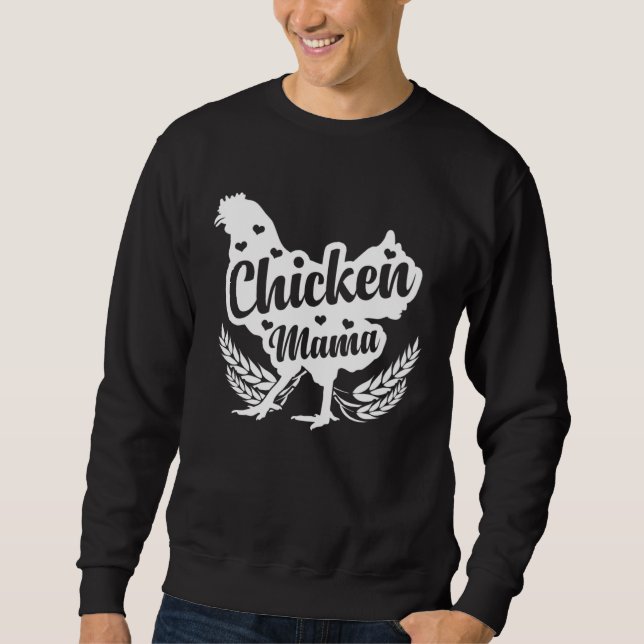 Chicken Mom Loves Farming Sweatshirt (Vorderseite)