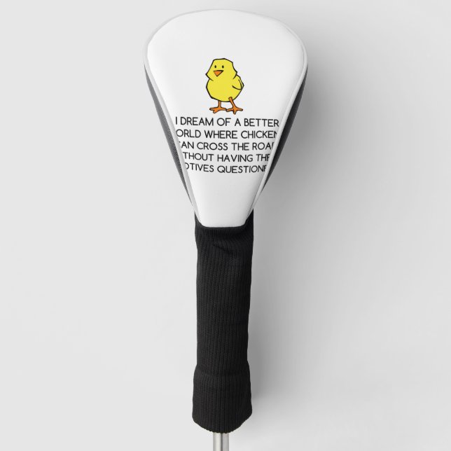 CHICKEN MOTIVES GOLF HEADCOVER (Vorderseite)